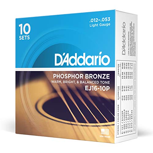 D'Addario Phosphor Bronze EJ16-10P