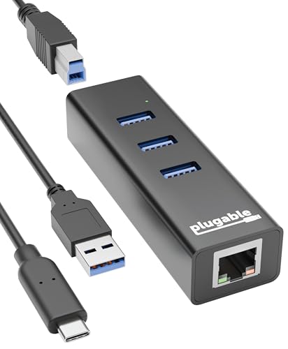 Plugable 3‑Port USB 3.0 Hub