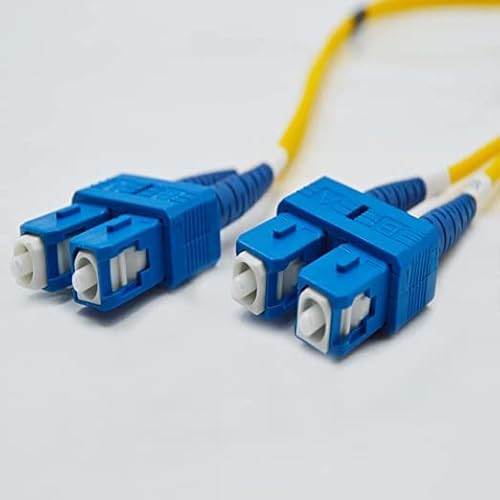FiberCablesDirect SC-SC OS2 Fiber Patch Cable - 10Gb Duplex 50/125m Singlemode Corning Glass | 100M (328.08ft) | Bulk Networking, Data Centers, Telecom, Enterprise Applications