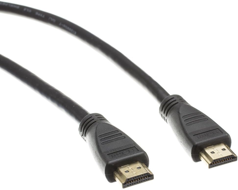 50ft (15.2M) High Speed HDMI Cable Male to Male with Ethernet Black (50 Feet/15.2 Meters) Supports 4K 30Hz, 3D, 1080p and Audio Return CNE570693 (4 Pack)
