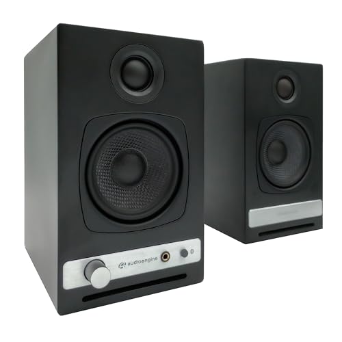 Audioengine A2-HD (HD3) Bluetooth PC and Computer Desktop Speakers with aptX HD - USB, RCA, Headphone for Music Gaming Movies Studios Dorms Bedrooms Offices