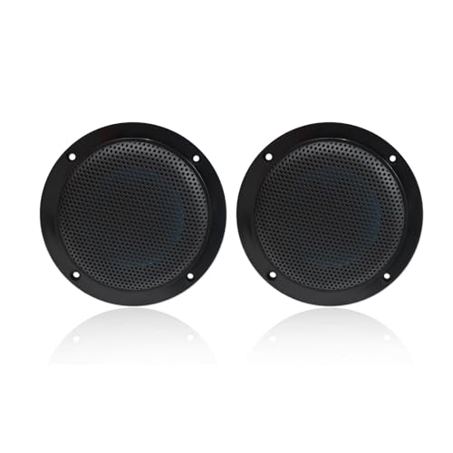 Herdio 4 Inches Waterproof Marine Ceiling Speakers (Black)
