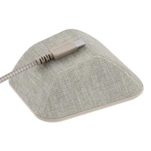 Smartish Magnetic Cord Holder - Cable Wrangler Organizer with Magnet Clips for Charger Management on Desktop, Nightstand, or Side Table for All Cables, USB-C, Lightning Cables - Lightly Toasted Beige