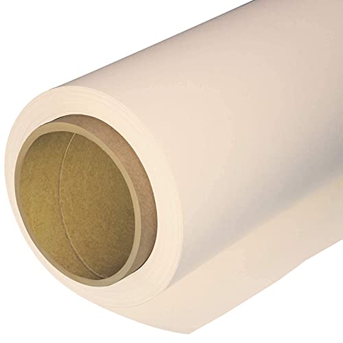 Huamei Seamless Photography Background Paper, Beige Photo Backdrop Paper Roll for Photoshoot, Video and Streaming 53-Inches Wide x 16-Feet, (4.4x16 Feet, #33 Ivorine)