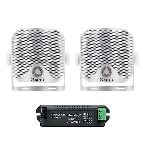 Herdio 4 Inches Marine Box Bluetooth Speakers