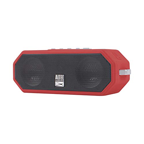Altec Lansing LifeJacket H2O 4 - Waterproof Bluetooth Speaker, Durable & Portable Speaker with Voice Assistant, 10 Hour Battery Life & 100 Foot Range, True Red