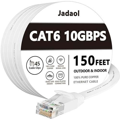 Jadaol Cat 6 (150ft) - White