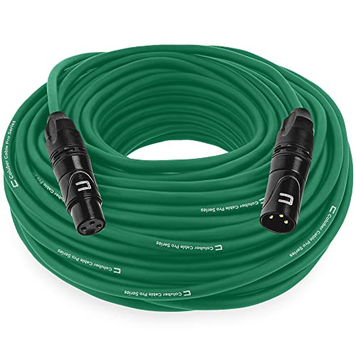 Balanced XLR Cable Male to Female - 100 Feet Green