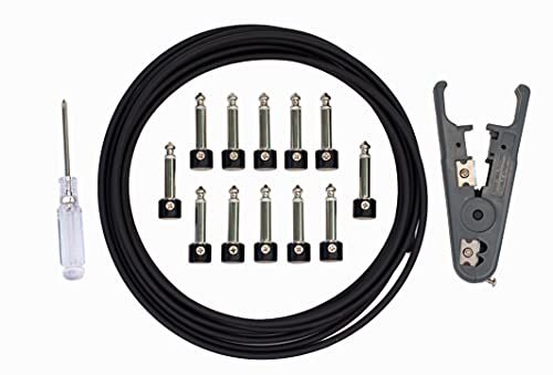 Solder-Free Solderless Guitar Pedal Patch Cable Kit 6 Pack for Custom Pedalboard