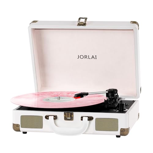 JORLAI Record Player 3 Speeds Turntable