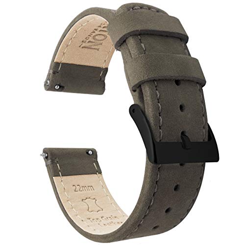 BARTON WATCH BANDS - Top Grain Leather Watch Bands Compatible with Apple Watch Models - 1, 2, 3, 4, 5, 6, 7, 8, 9, 10, SE, Ultra & Ultra 2