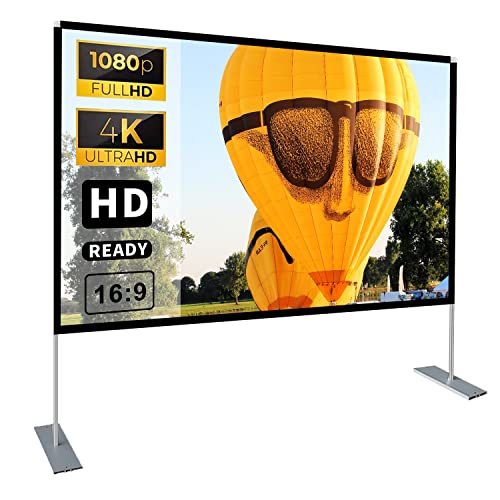 Projector Screen with Stand 100 inch