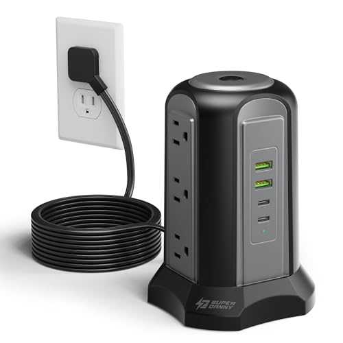 SUPERDANNY Power Strip Tower (Top Rated)