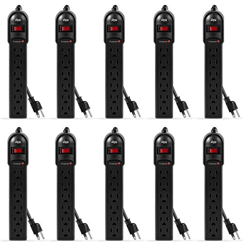 KMC 6-Outlet Surge Protector Power Strip