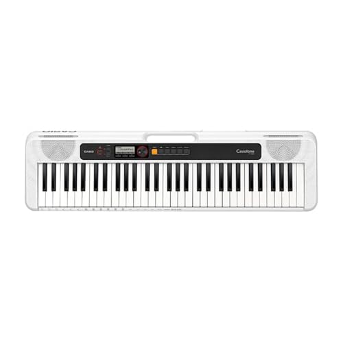 Casio Casiotone CT-S200  61-Key Portable Keyboard for Beginners | 400 Tones, 77 Rhythms, LCD Display, Dance Music Mode, USB-MIDI, Stereo Speakers | Includes Power Supply & Music Rest | White