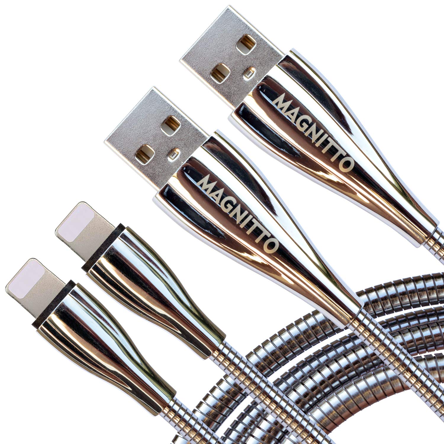 MAGNITTO Metal Braided 2-Pack