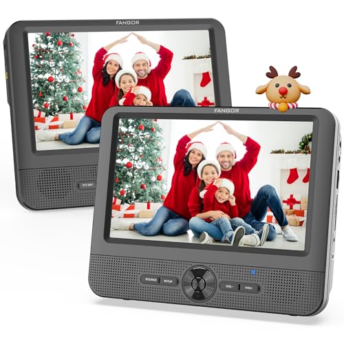 FANGOR 7.5 Inch Dual Portable Player