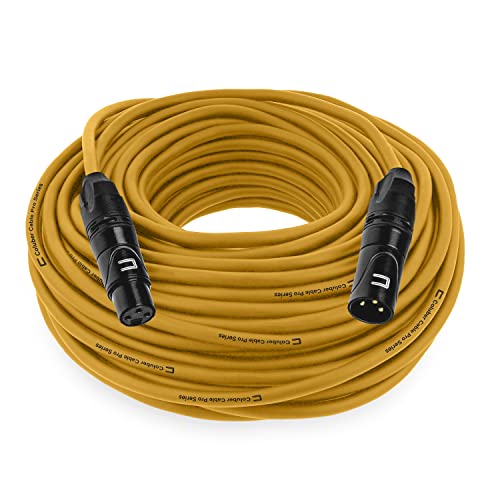 Balanced XLR Cable Male to Female - 75 Feet Yellow