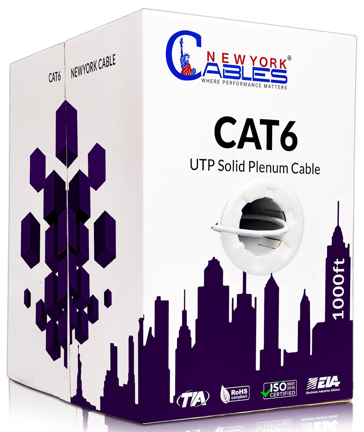 NewYork Cat6 Plenum 1000ft