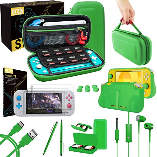 Orzly Switch Lite Accessories Bundle (Green)