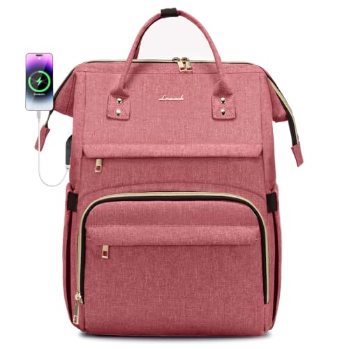 LOVEVOOK Laptop Backpack (Light-red)