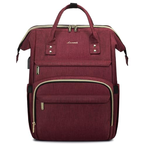 LOVEVOOK 15.6" Laptop Backpack (Wine Red)