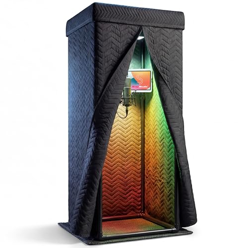 'Snap Studio' Portable Recording Booth | '#1 Vocal Booth' Rolling Stone | Record Crisp, Dry, Echo-Free Vocals at Home or On-The-Road | The Original & Best Studio Booth, Trusted By Singers & Voiceover