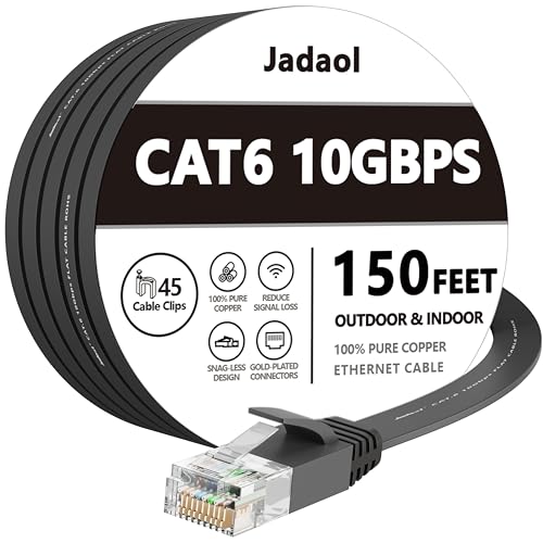 Jadaol Cat 6 (150ft) - Black