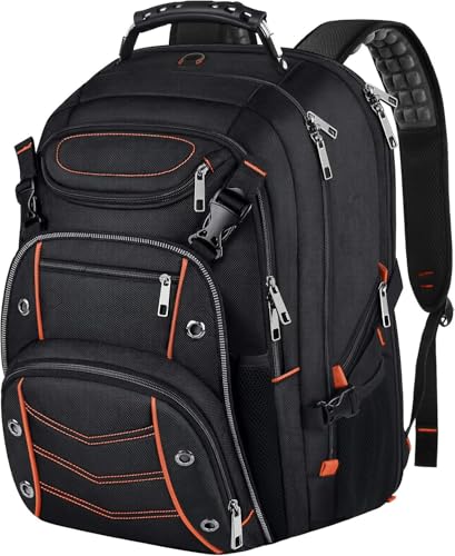 VECKUSON 18.4 Laptop Backpack for Men, 55L Extra Large Gaming Laptops Backpack with USB Charger Port,TSA Friendly Flight Approved and RFID Anti-Theft Pocket