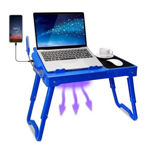 TeqHome Laptop Table with Fan