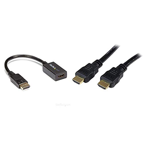 StarTech DP→HDMI + 2x 4K HDMI Cables