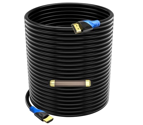 4K HDMI 100 FT Cable (HDMI 2.0,18Gbps) Ultra High Speed Gold Plated Connectors,Ethernet HDMI Cord, 4K@60HZ 2K 1080P 3D ARC Compatible with UHD TV Monitor Laptop Xbox PS4/PS5 ect(30m)