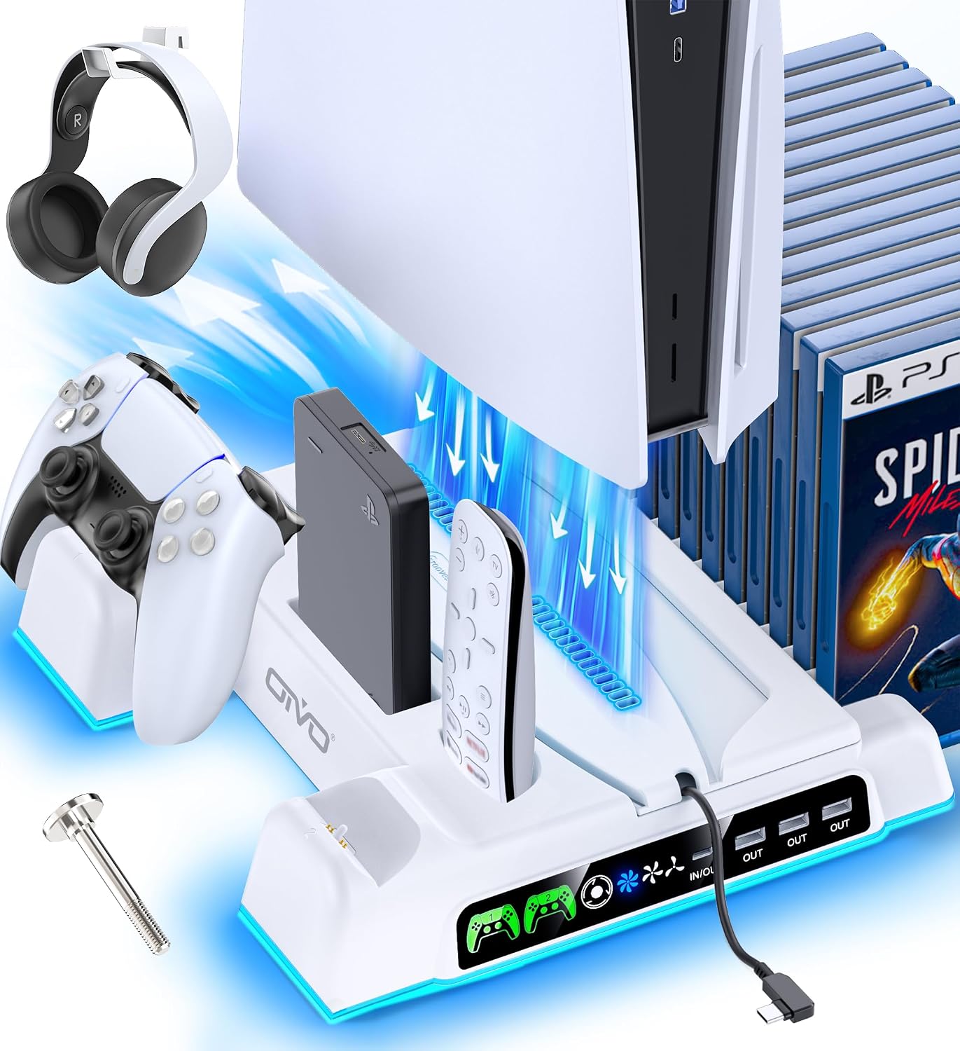 OIVO PS5 Stand and Charging Station