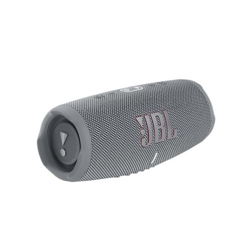 JBL CHARGE 5 - Portable Waterproof (IP67) Bluetooth Speaker with Powerbank USB Charge out, 20 hours playtime, JBL Partyboost (Grey)