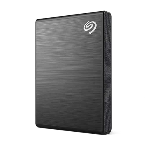 Seagate One Touch SSD 2TB External SSD Portable  Black, speeds up to 1030MB/s, 6mo Mylio Photo+ subscription, 6mo Dropbox Backup Plan and Rescue Services (STKG2000400)