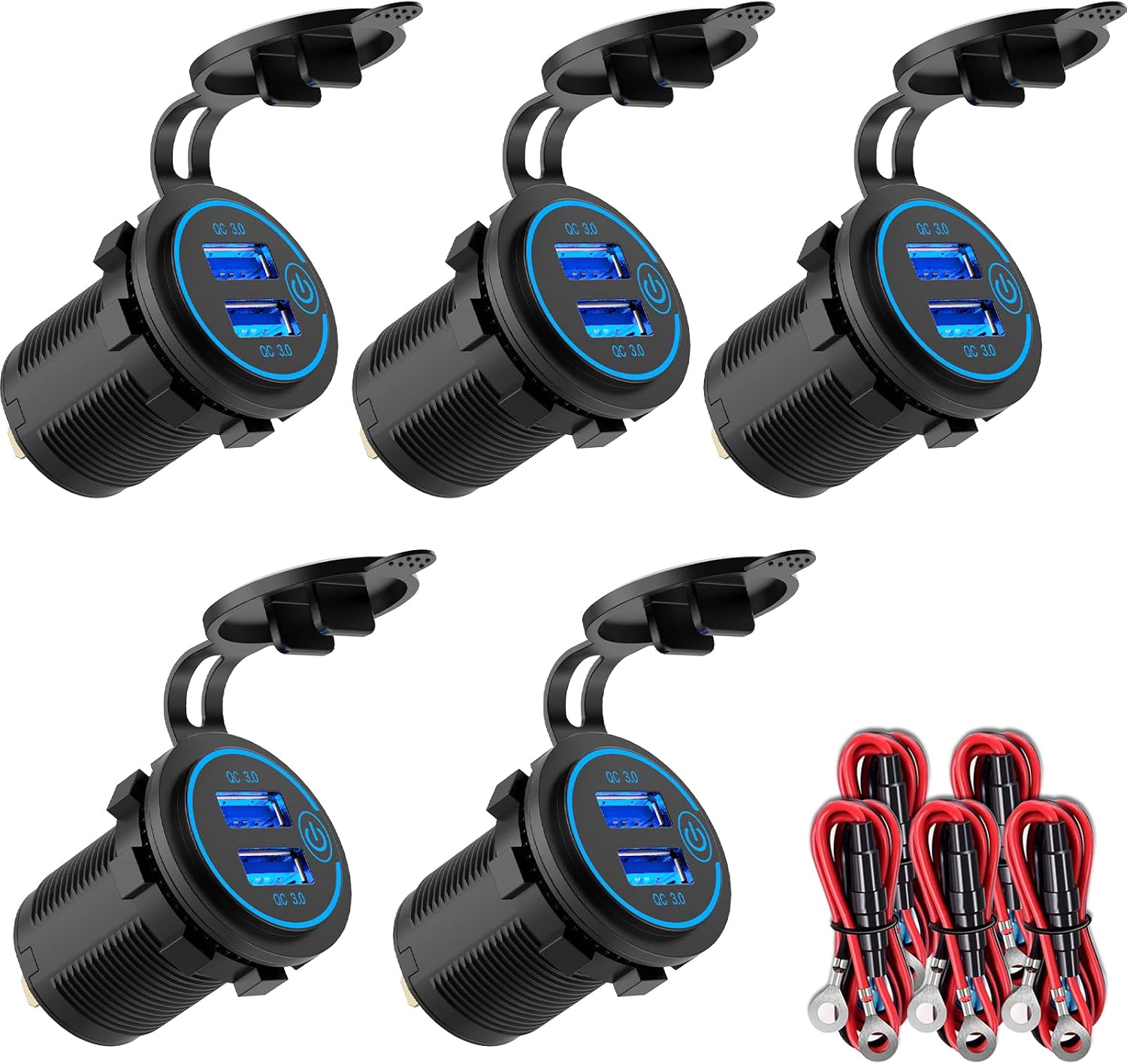Qidoe QC3.0 5-Pack Outlets