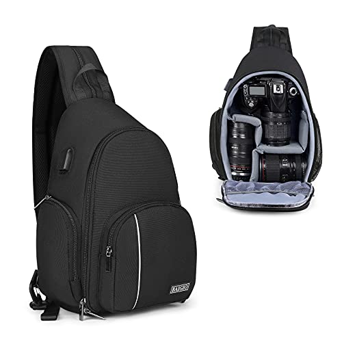 BAIGIO Camera Sling Bag (Black)