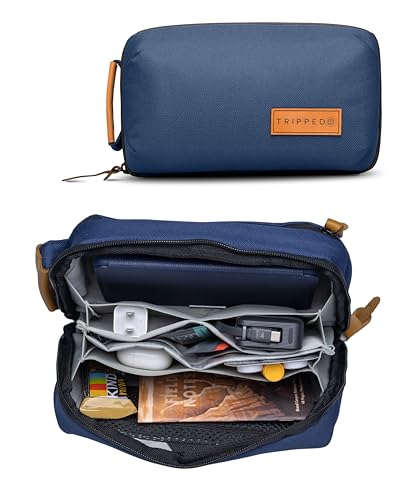 TRIPPED Tech Bag Organizer (Navy)