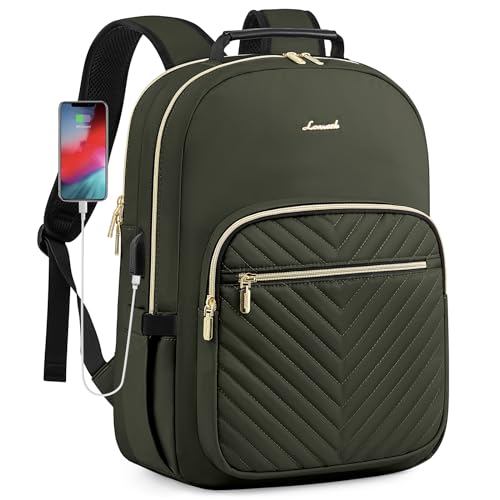 LOVEVOOK Laptop Backpack Purse (Army Green)