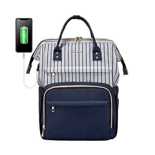 LOVEVOOK Stripe Navy 17" Laptop Rucksack