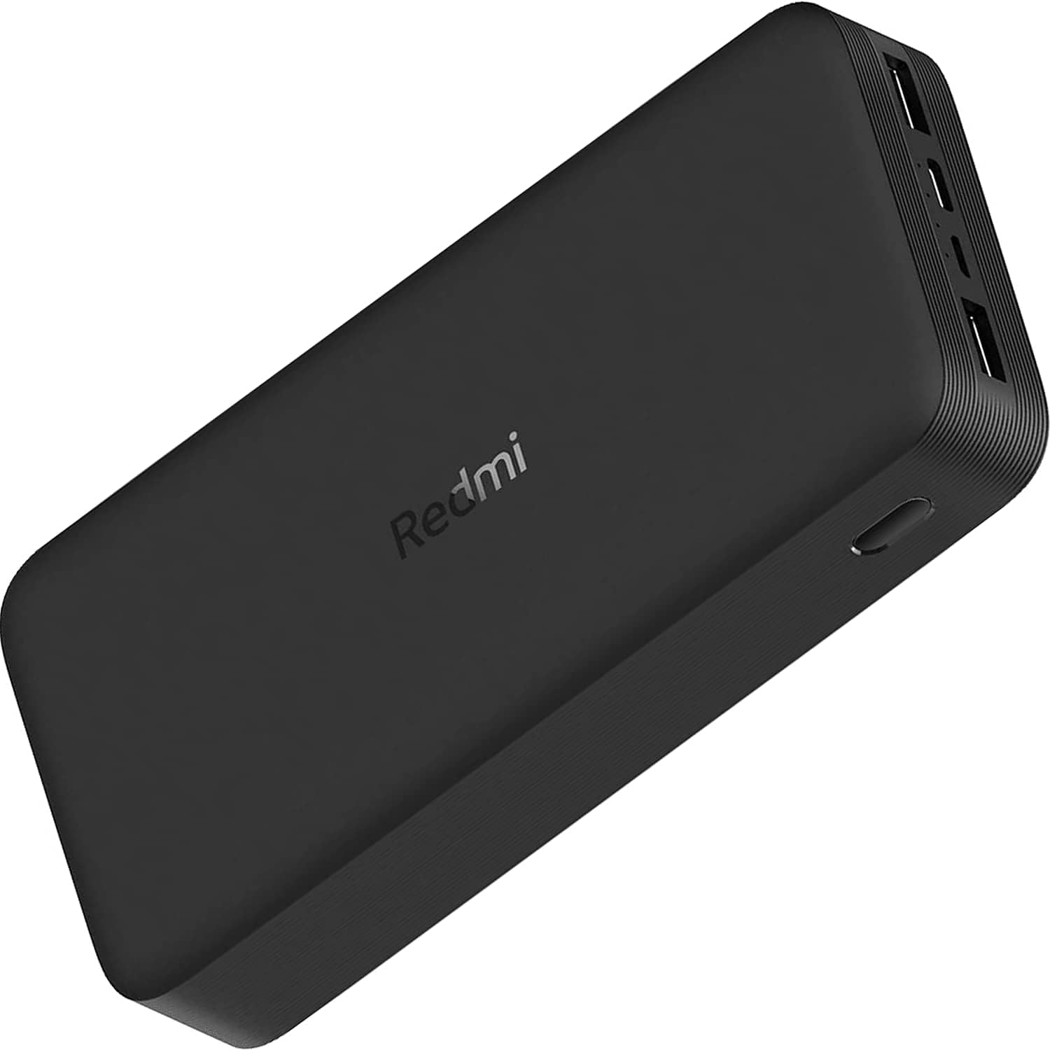 Xiaomi 20000mAh Redmi Power Bank 74Wh 18W 3.6A Rapid Charging Dual USB Outputs for Two Devices at Once, microUSB & USB-C Input, Portable Travel Charger iPhone iPad Samsung Smartphone & Gaming Devices