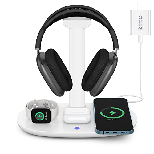 Suguder Headphone Stand with 15w Wireless Charger