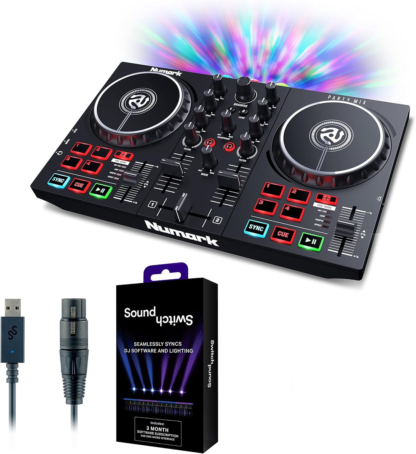 Numark Party Mix II & SoundSwitch Micro
