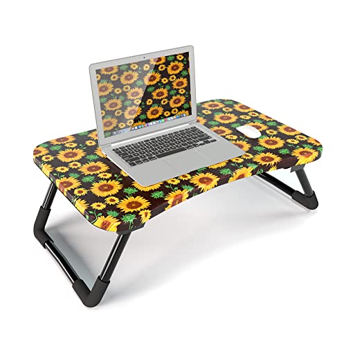 QIELIZI Lap Laptop Desk - Portable Lap Desk with Pillow Cushion, Fits up to 15.6 inch Laptop for Home Office Students Use as Computer Laptop Stand, Book Tablet(1-Fractal Flower)