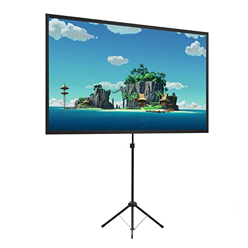excelimage Projector Screen with Stand, 60 Inch