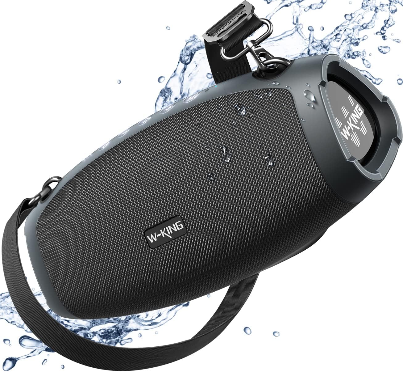W-KING Portable Speakers Bluetooth Wireless, 120W Max Loud Deep Bass IPX6 Waterproof Bluetooth Speaker Boombox, 70W Triple Passive Radiator-Party Large Outdoor Speaker Subwoofer*2/BT5.0/42H/TF/AUX