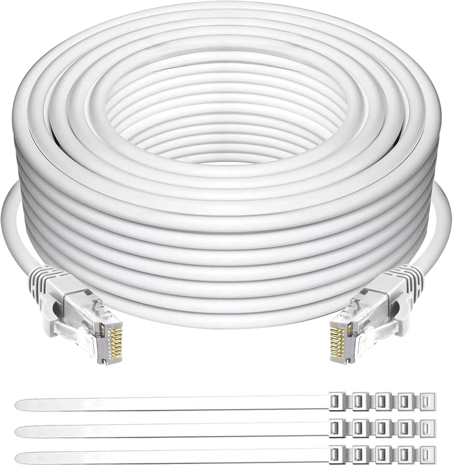 Adoreen Cat 6 Ethernet Cable 300 Ft - White