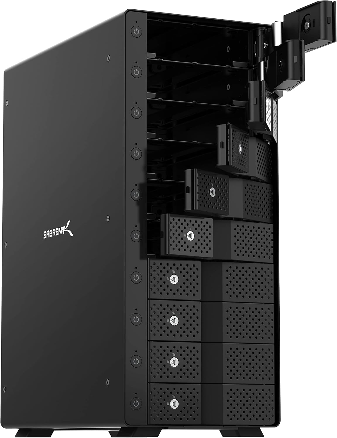 SABRENT 10-Bay USB 3.2 Gen 2 SATA Docking Station for 3.5 HDD/SSD, 10 Gbps USB-C DAS, Tray-Less Hot-Swap, Aluminum Enclosure, Dual Cooling Fans, Individual Power Switches, No RAID (DS-UCTB)