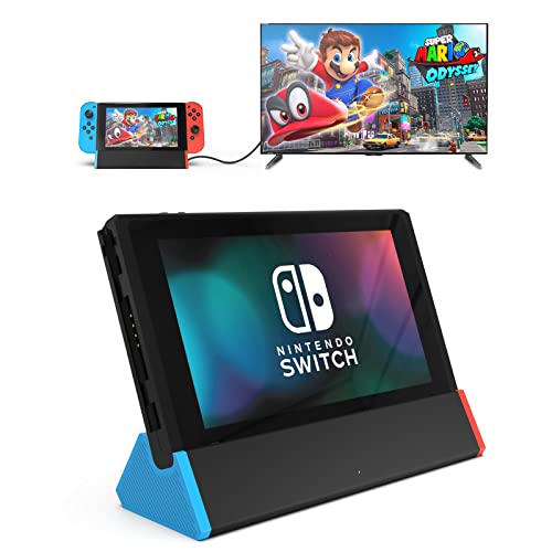 SIWIQU TV Dock Station for Nintendo Switch/Switch OLED, Portable TV Docking Station Replacement with 4K HDMI Adapter/Type C Port/USB Port for Official Nintendo Switch (for Switch/OLED (LAN))