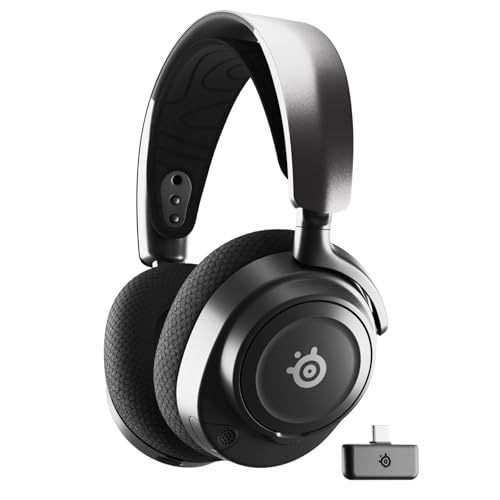 SteelSeries Arctis Nova 7 Wireless Multi-Platform Gaming Headset  Neodymium Magnetic Drivers  2.4GHz + Mixable Bluetooth  38Hr USB-C Battery  ClearCast Gen2 AI Mic  PC, PS5, Switch, VR, Mobile